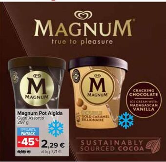 Carrefour Market Magnum pot algida gusti assortiti 297g offerta