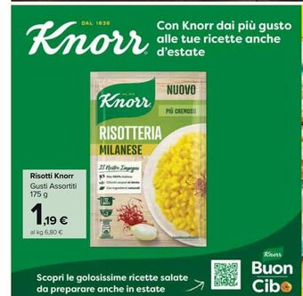 Carrefour Market Risotto knorr gusti assortiti 175g offerta