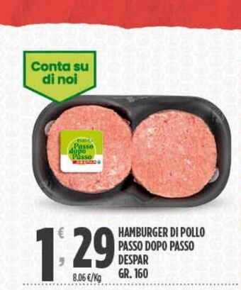 Despar Hamburger di pollo passo dopo passo despar gr 160 offerta