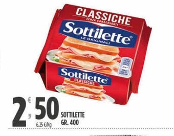 Despar Sottilette gr 400 offerta