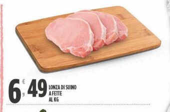 Despar Lonza di suino a fette al kg offerta