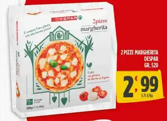 2 pizze margherita despar gr 520