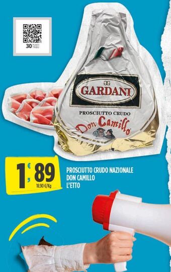 Despar Prosciutto crudo nazionale don camillo l'etto offerta