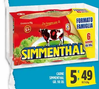 Despar Carne simmenthal g 90x6 offerta