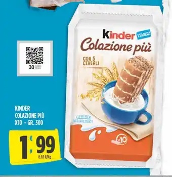 Despar Kinder colazione più x10 gr 300 offerta