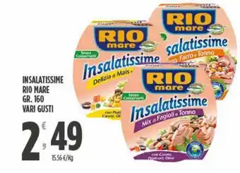 Despar Insalatissime rio mare gr 160 vari gusti offerta