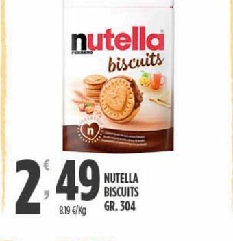 Despar Nutella biscuits gr 304 offerta