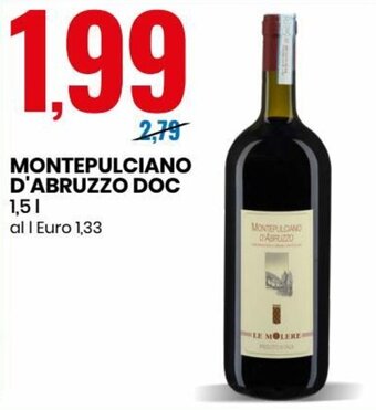 Eurospin Montepulciano d'Abruzzo DOC 1,5 l offerta