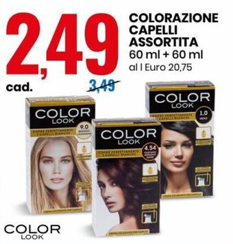 Eurospin Color Look Colorazione Capelli Assortita 60 ml + 60 ml offerta