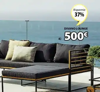 JYSK Divano Lounge Con Chaise Longe Ugilt L210 x H70 x P90/160 cm offerta