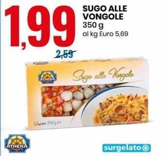 Eurospin Athena Sugo Alle Vongole 350 g offerta