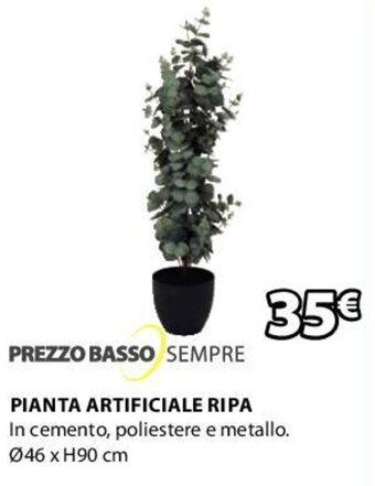 JYSK Pianta Artificiale Ripa Ø46 x H90 cm offerta
