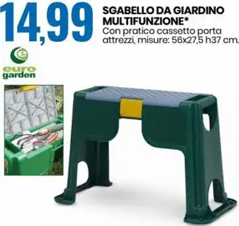 Eurospin Euro Garden Sgabello Da Giardino Multifunzione offerta