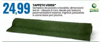 Eurospin Euro Garden Tappeto Verde offerta