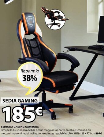 Momodesign Sedia Gaming MD-GC004 offerta di Expert