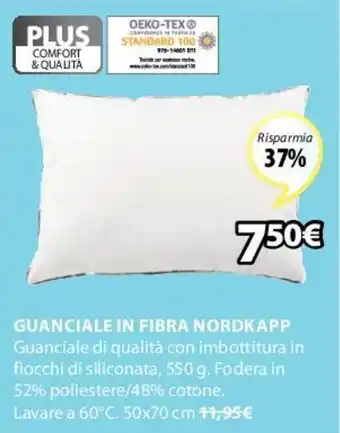 JYSK Nordkapp Guanciale In Fibra 50 x 70 cm offerta