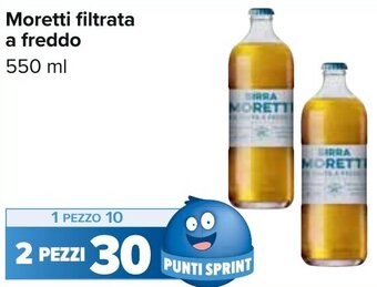 Carrefour Moretti filtrata a freddo 550 ml offerta