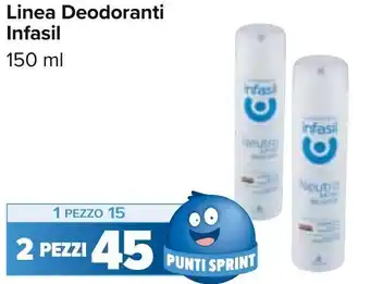 Carrefour Infasil Linea Deodoranti 150 ml offerta