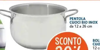 Casa & Co Casa & Cooking Pentola Cuoci Bio Inox da 12 a 26 cm offerta