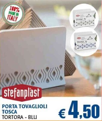 stefanplast Porta Tovaglioli Tosca Tortora-Blu
