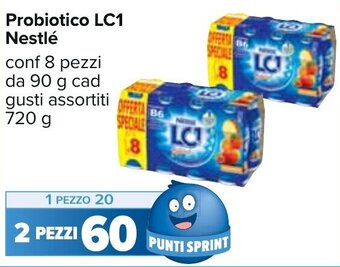 Carrefour Nestlé LC1 Probiotico 8 pezzi 90 g cad 720 g offerta