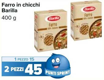 Carrefour Barilla Farro in chicchi 400 g offerta
