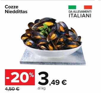 Carrefour Cozze Nieddittas offerta