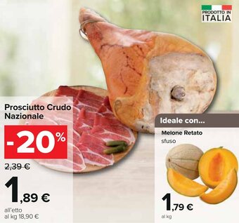 Carrefour Prosciutto Crudo Nazionale offerta