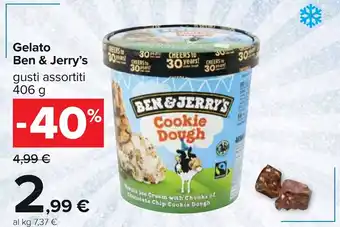 Carrefour Ben & Jerry's Gelato 406 g offerta