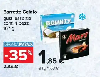 Carrefour Barrette Gelato 4 pezzi 167 g offerta
