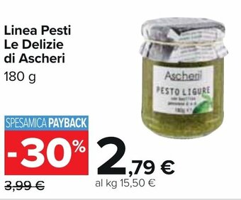 Carrefour Ascheri Linea Pesti Le Delizie 180 g offerta