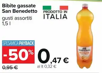 Carrefour San Benedetto Bibite gassate 1,5 l offerta