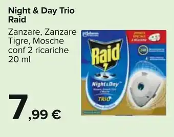 Carrefour Raid Night & Day Trio 20 ml offerta