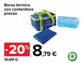 Borsa termica con contenitore pranzo