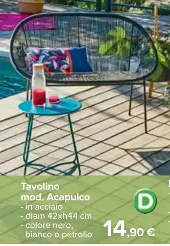 Tavolino mod. Acapulco 42xh44 cm