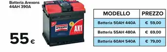 Carrefour Arexons 44AH 390A Batteria offerta