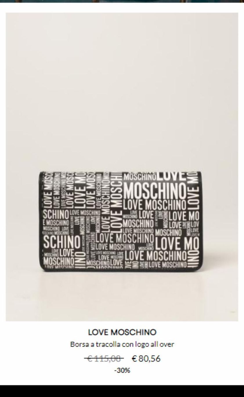 Borse a tracolla moschino offerta di Giglio