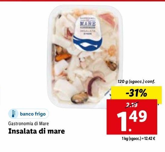 Insalata di mare gastronomia di mare 120g offerta di Lidl
