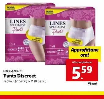 Lines specialist pants discreet taglie l/m
