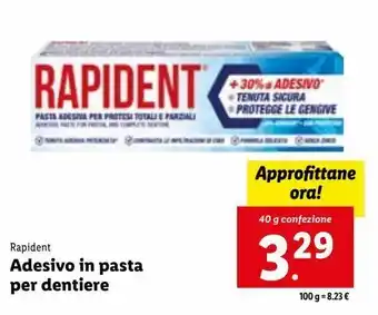 Rapident adesivo iin pasta per dentiere 40g