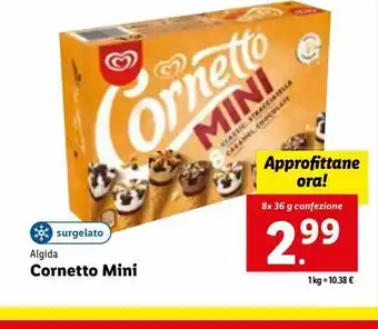 Lidl Mini cornetto algida 8x36g offerta