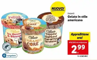 Lidl Gelatelli gelati in stile americano offerta