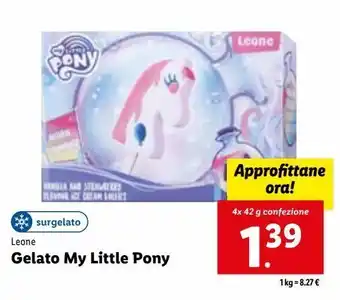Lidl Gelati leone my little pony 4x42g offerta