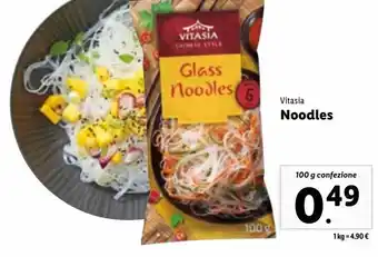 Lidl Vitasia noodles 100g offerta