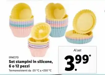 Lidl Set stampini in silicone 6 o 12 pezzi ernesto offerta