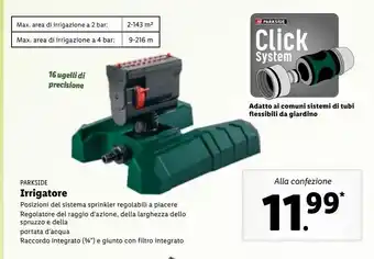 Lidl Irrigatori parkside offerta
