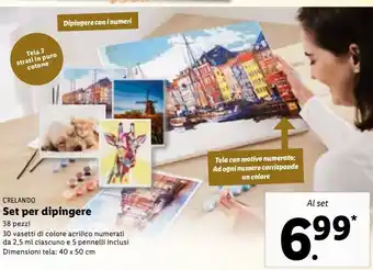 Lidl Crelando set per dipingere offerta