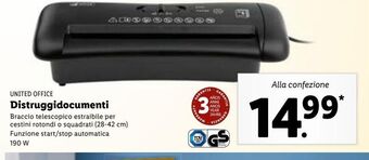 Lidl United office distruggidocumenti offerta