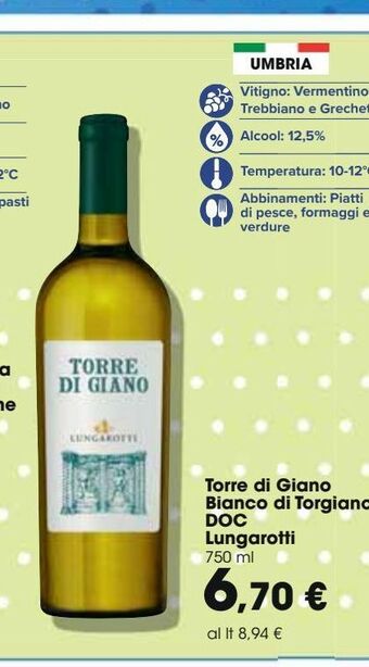 Torre di giano bianco di torgiano doc lungarotti