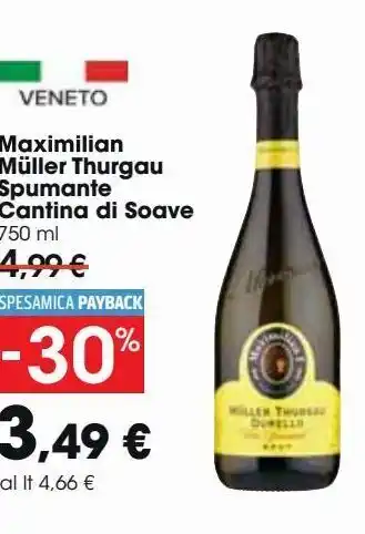 Carrefour Market Maxilian muller thurgau spumante cantina di soave offerta